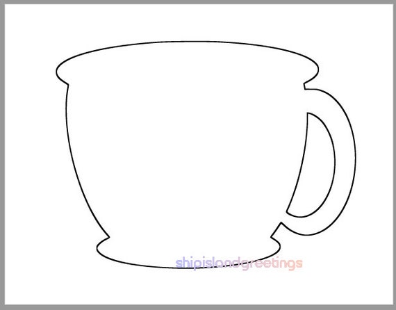 Inch tea cup template