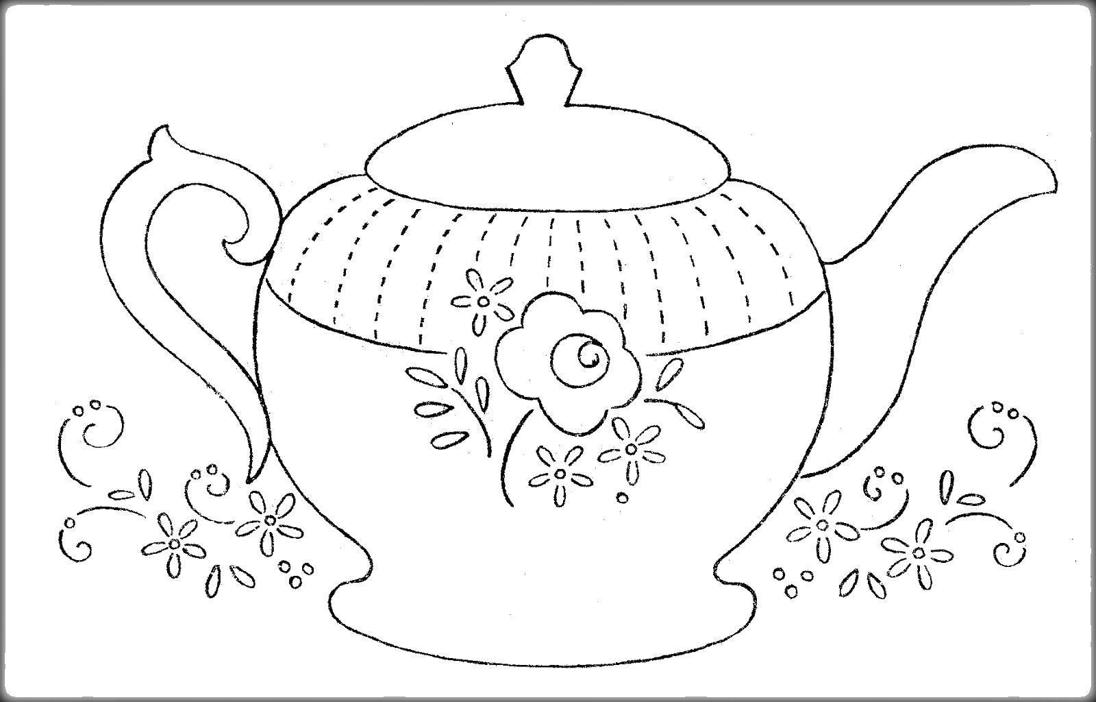 Online coloring pages coloring page kettle kettle download print coloring page