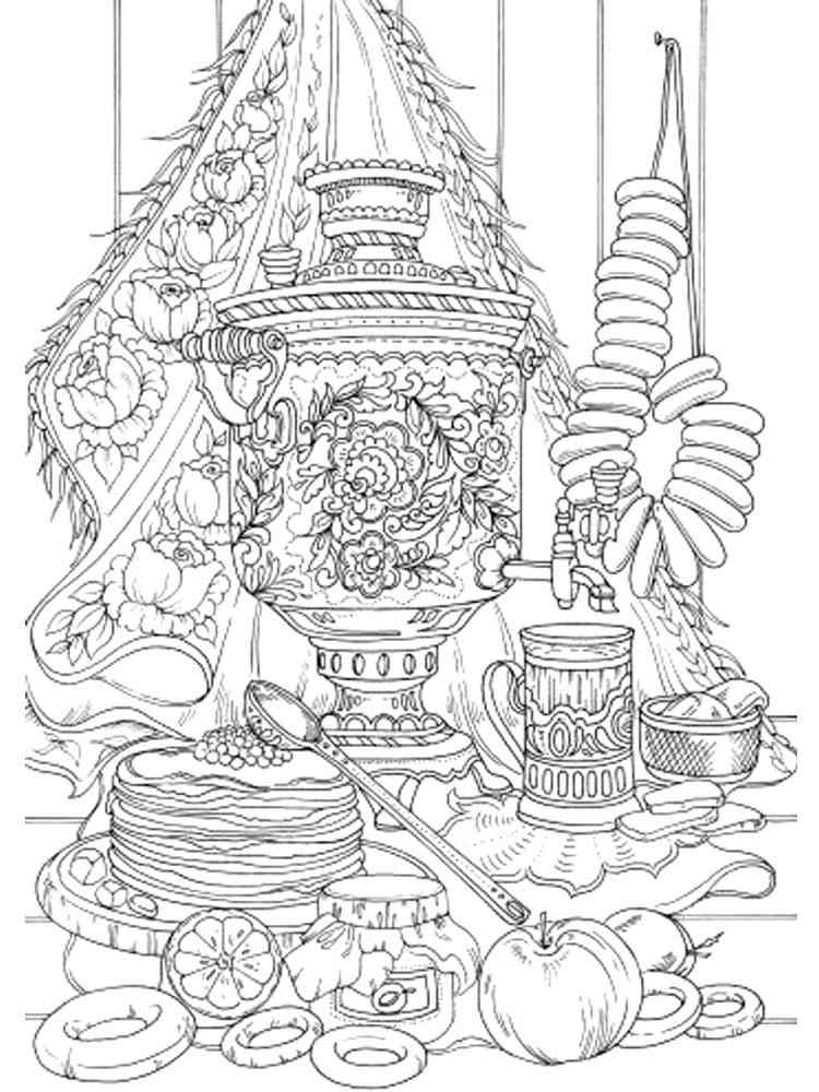 Teapot coloring pages for adults