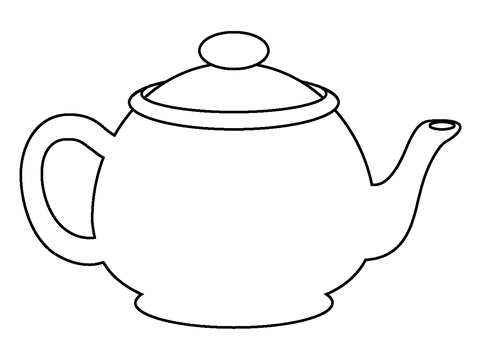 Teapot emoji coloring page free printable coloring pages