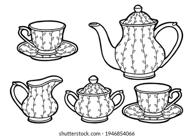 Teapot coloring pages images stock photos d objects vectors