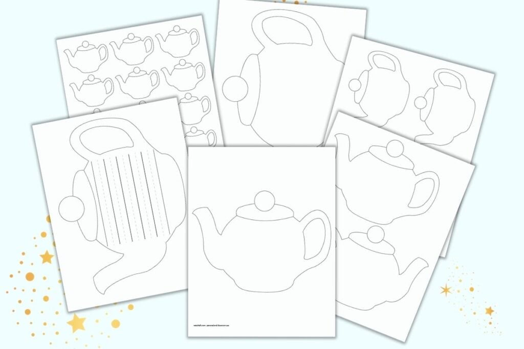 Free printable teapot templates