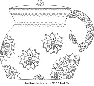 Teapot coloring pages images stock photos d objects vectors