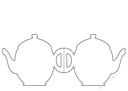 Teapot shaped template