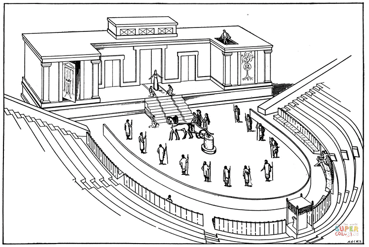 Old roman theatre coloring page free printable coloring pages coloring pages free printable coloring pages printable coloring pages