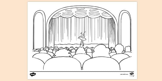 The theater coloring pages teacher