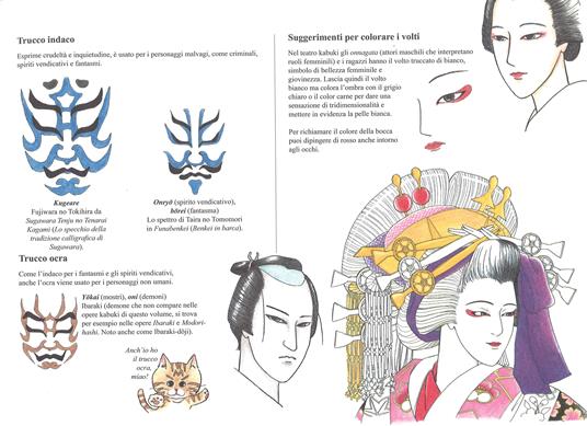 L antica arte del teatro kabuki coloring book