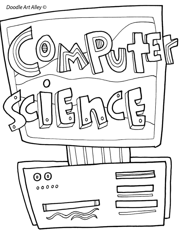 Puter technology coloring pages