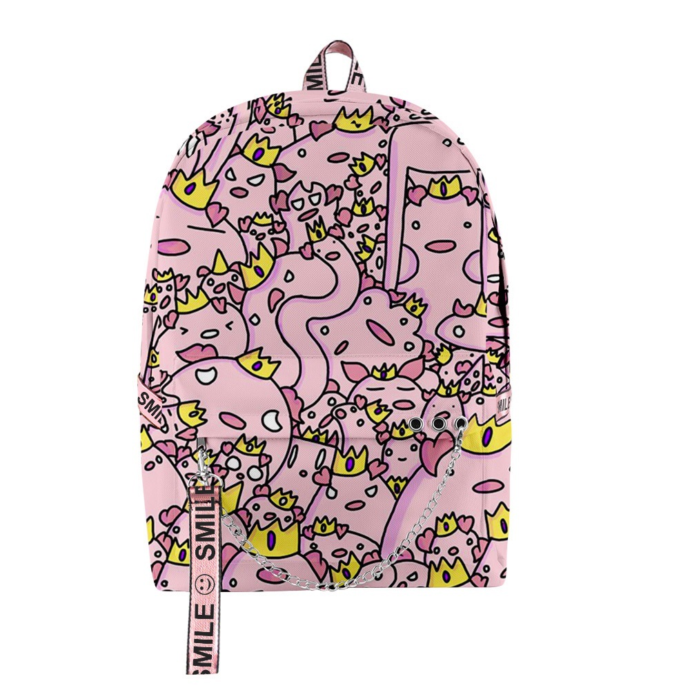 Hip hop tudent chool bag boy girl technoblade bag d print oxford waterproof notebook multifunction houlder backpack