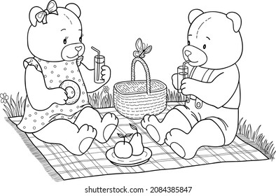 Teddy bear coloring pages images stock photos d objects vectors
