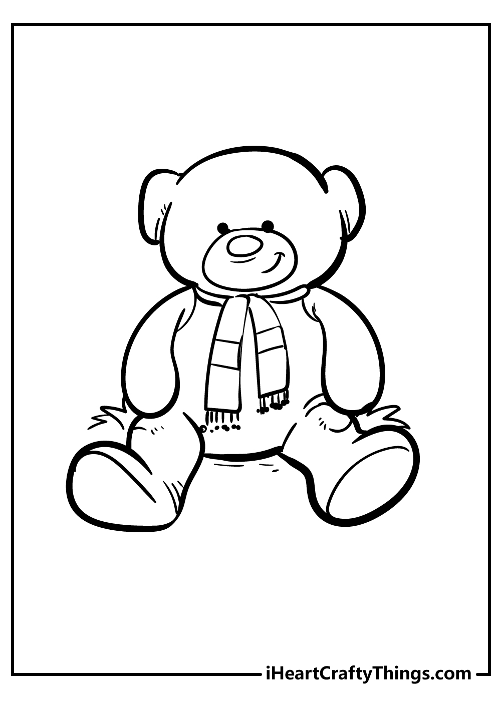 Teddy bear coloring pages free printables