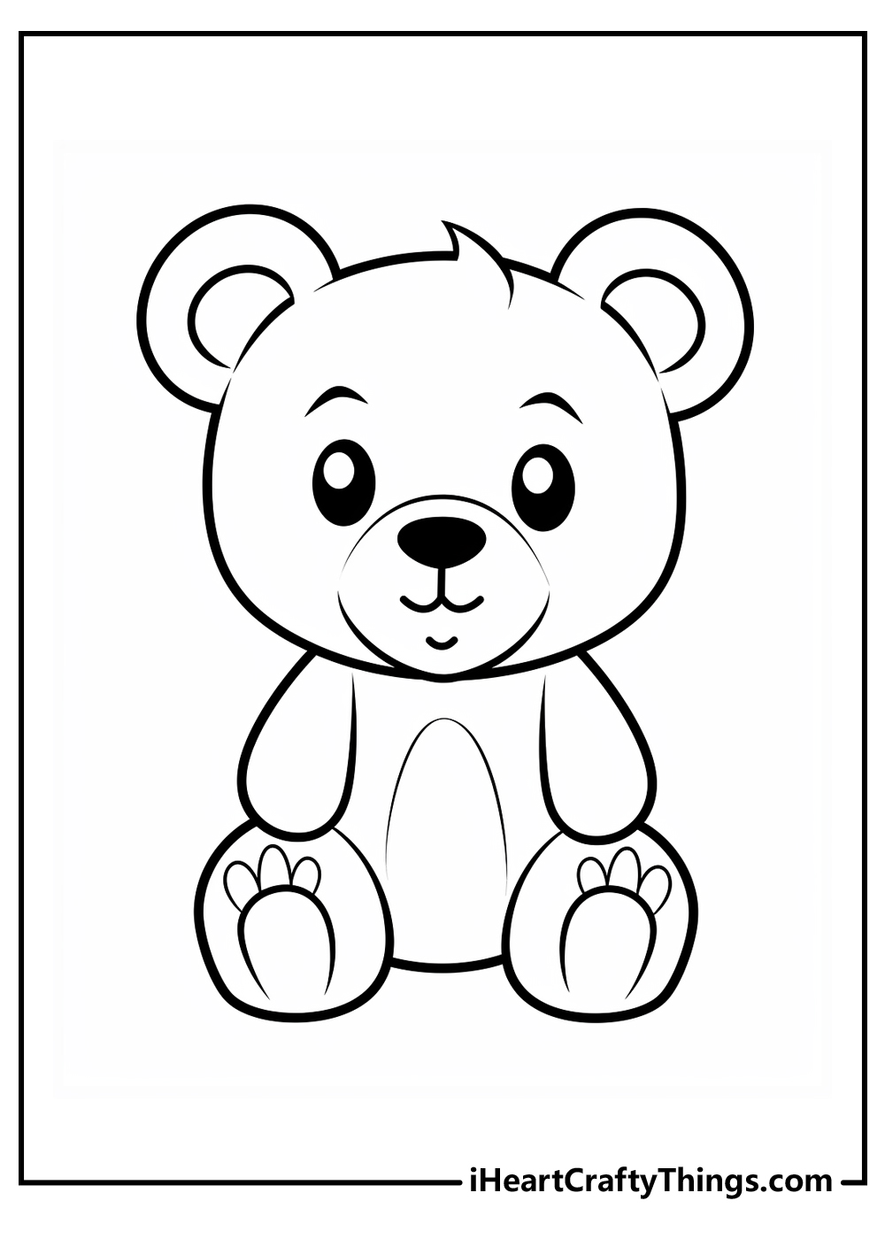 Teddy bear coloring pages free printables