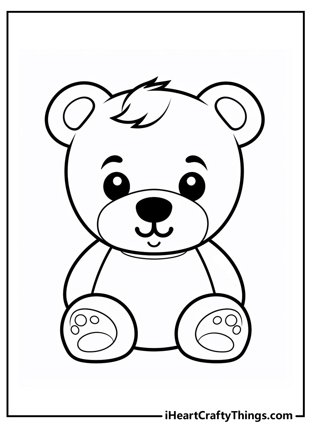 Teddy bear coloring pages free printables