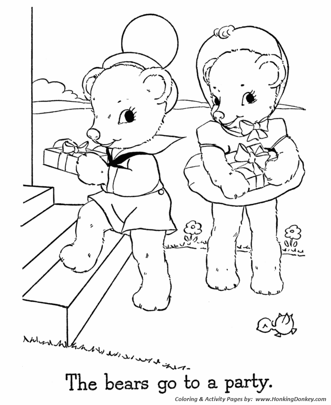 Teddy bear coloring pages free printable boy and girl teddy bear coloring activity pages for pre