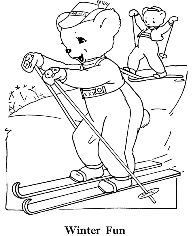 Bluebonkers teddy bear coloring page sheets