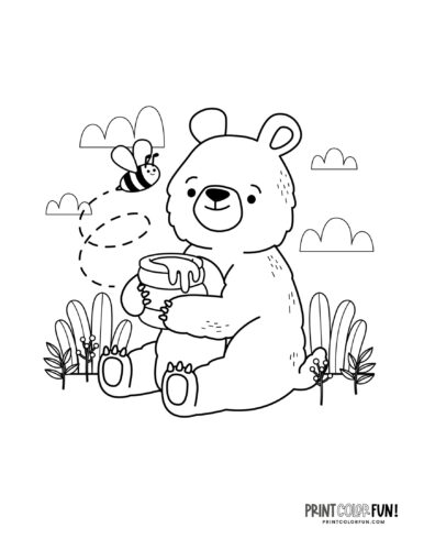 Explore the wild with bear clipart coloring plus engaging activities for kids at