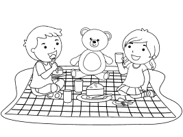 Teddy bear coloring pages