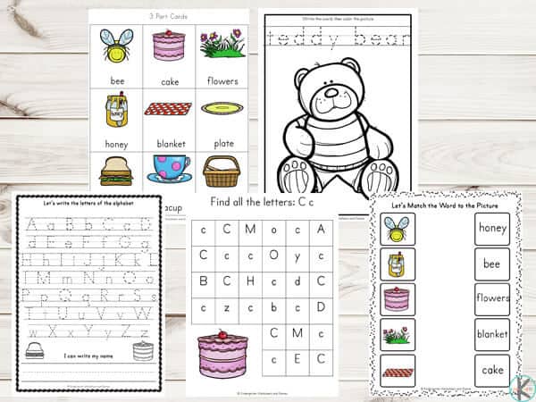 Ð free teddy bear picnic worksheet printables