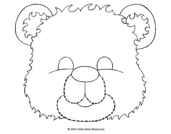 Teddy bears picnic printable masks