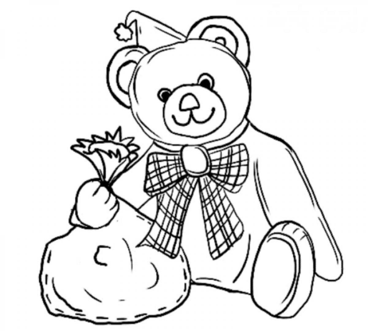 Free printable teddy bear coloring pages for kids