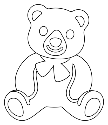 Teddy bear emoji coloring page free printable coloring pages