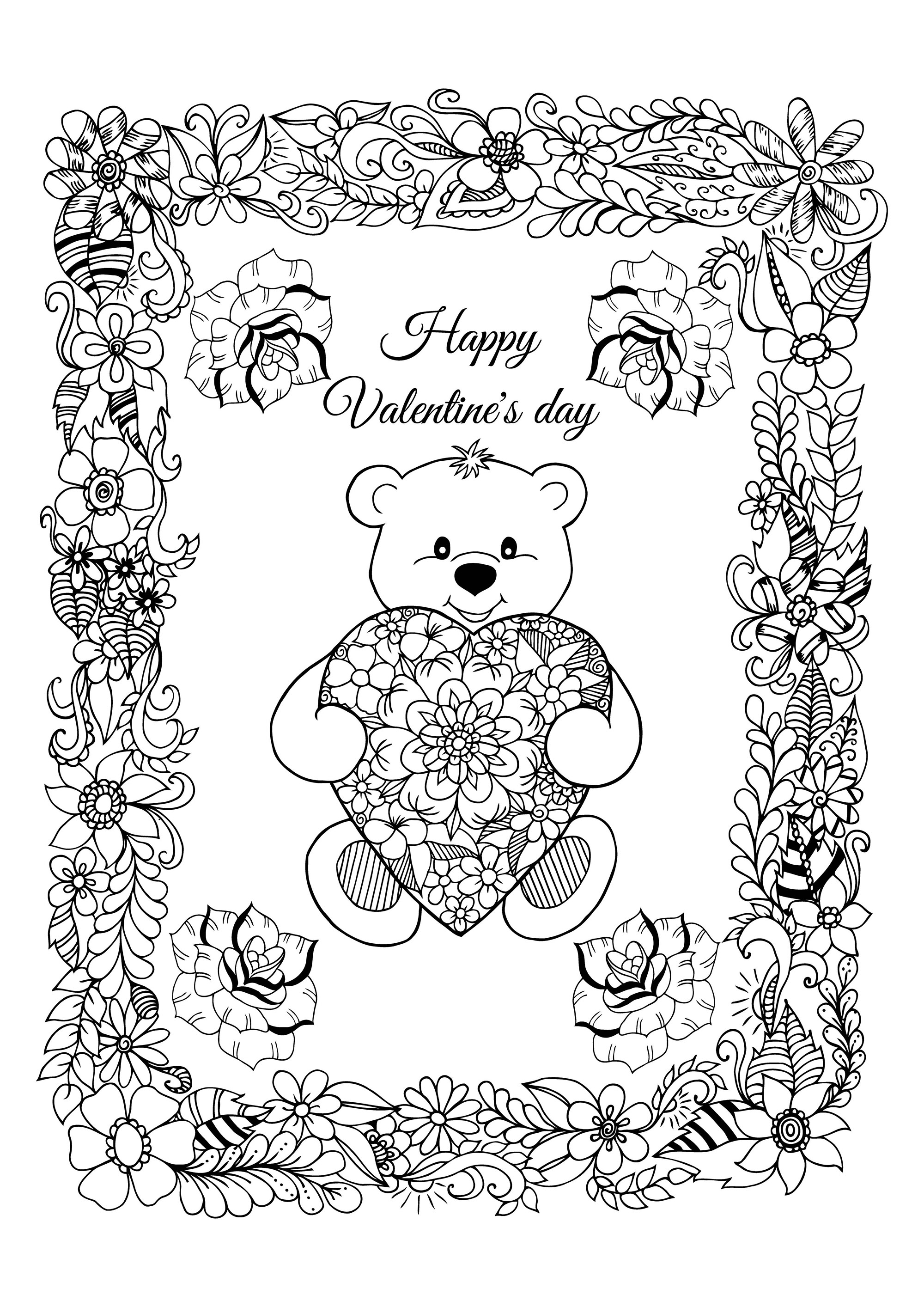 Valentines day little bear
