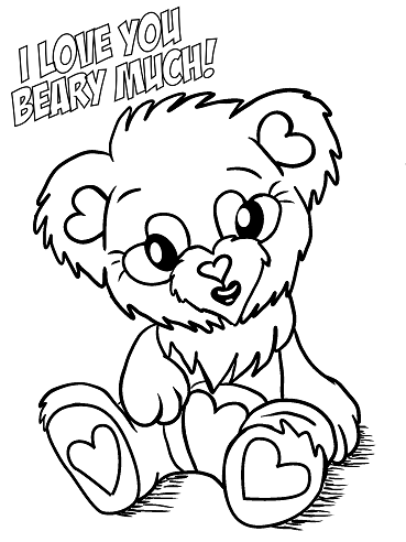 Free printable valentines day coloring pages