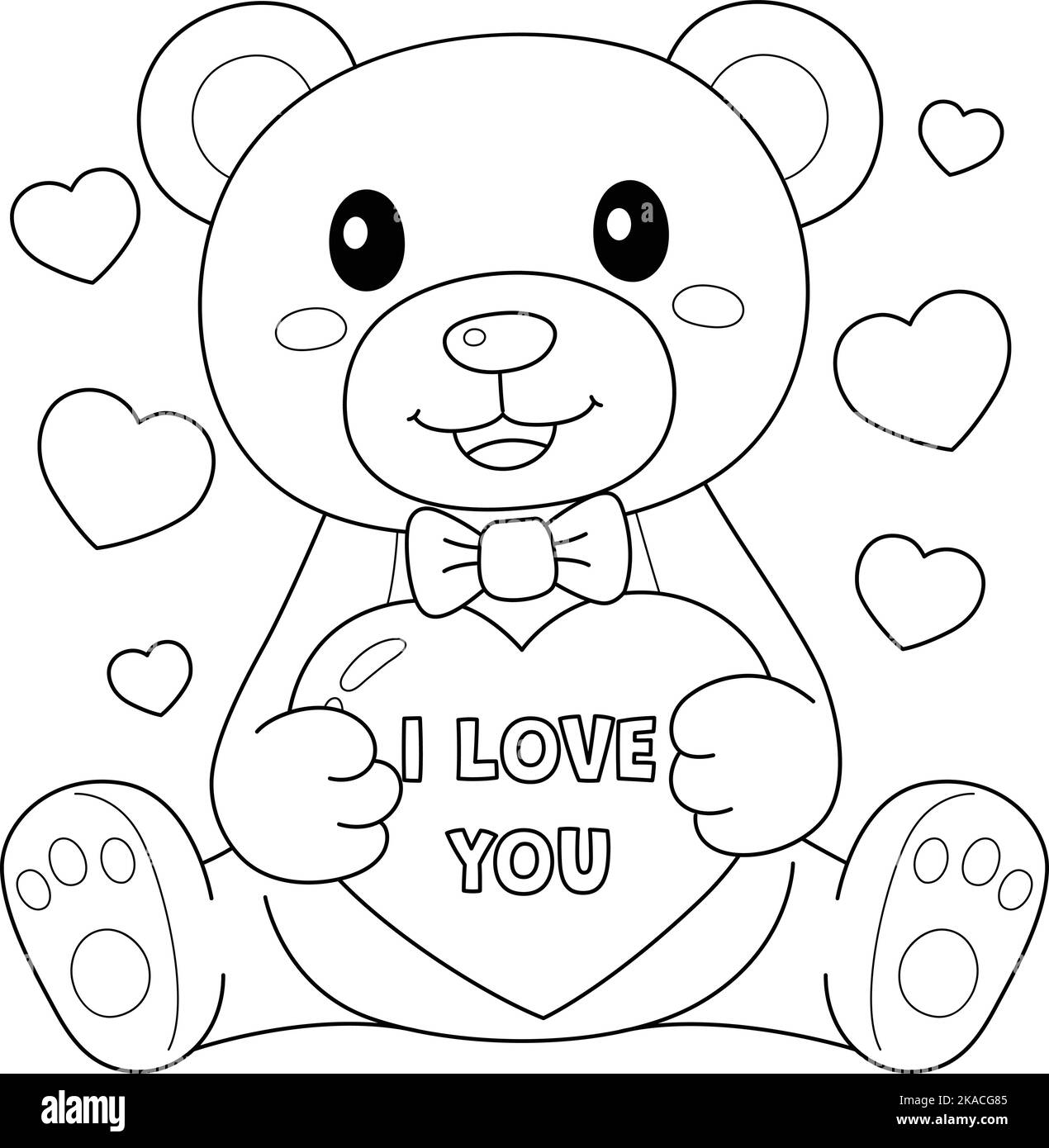 Valentines day teddy black and white stock photos images