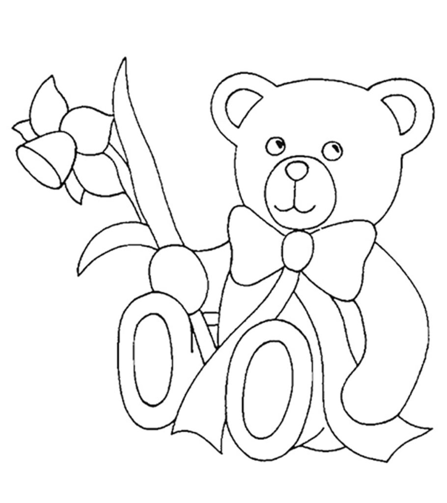 Top free printable teddy bear coloring pages online