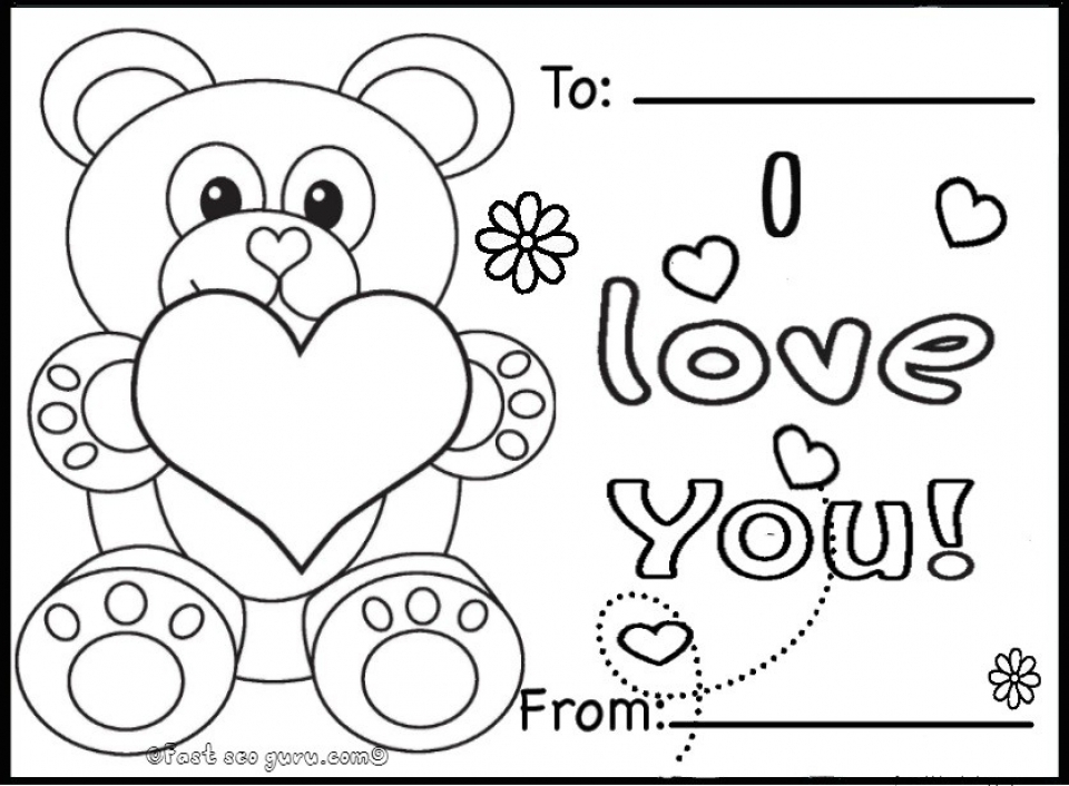 Get this teddy bear with heart coloring pages ah
