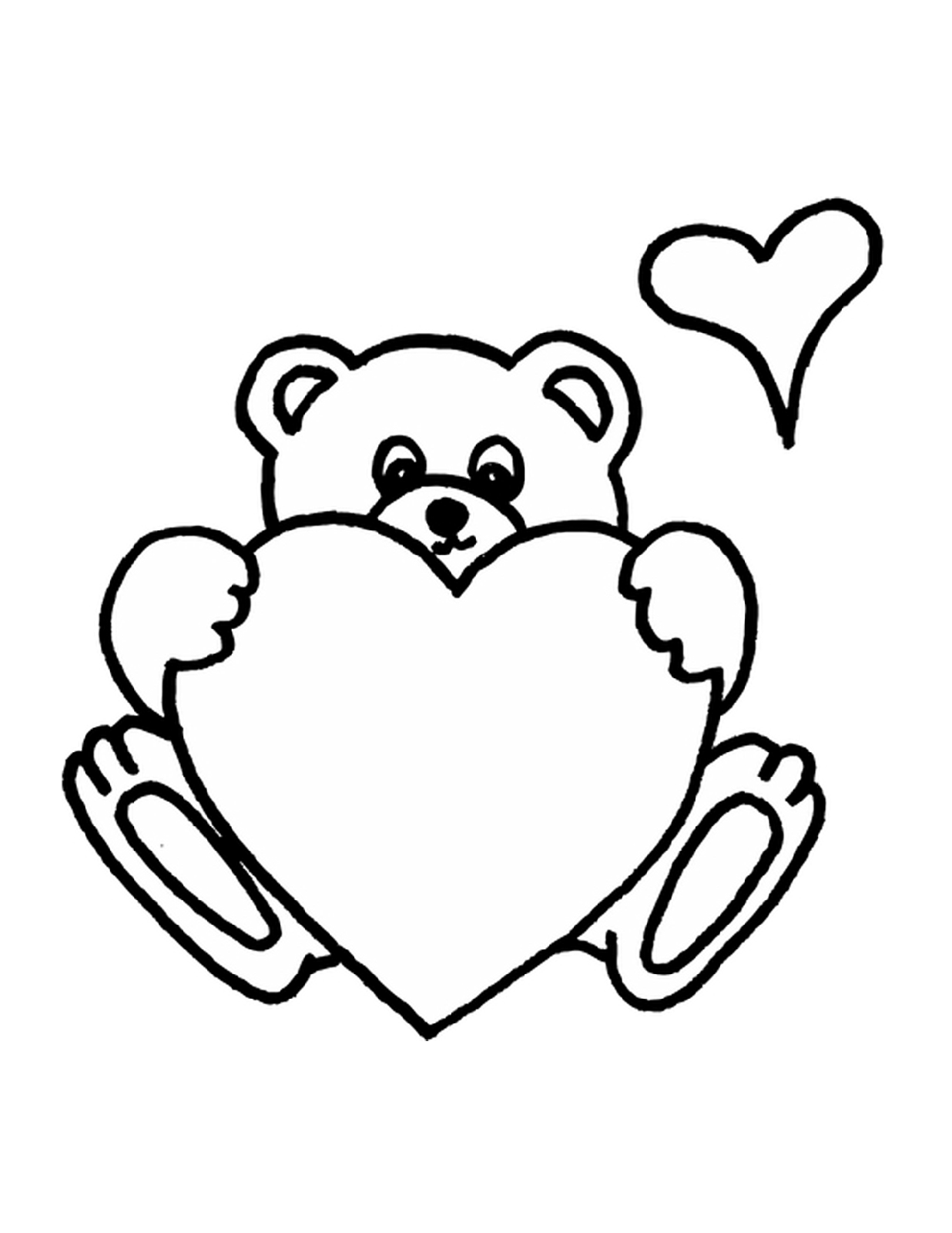 Heart teddy bear coloring pages to print educative printable heart coloring pages teddy bear coloring pages love coloring pages