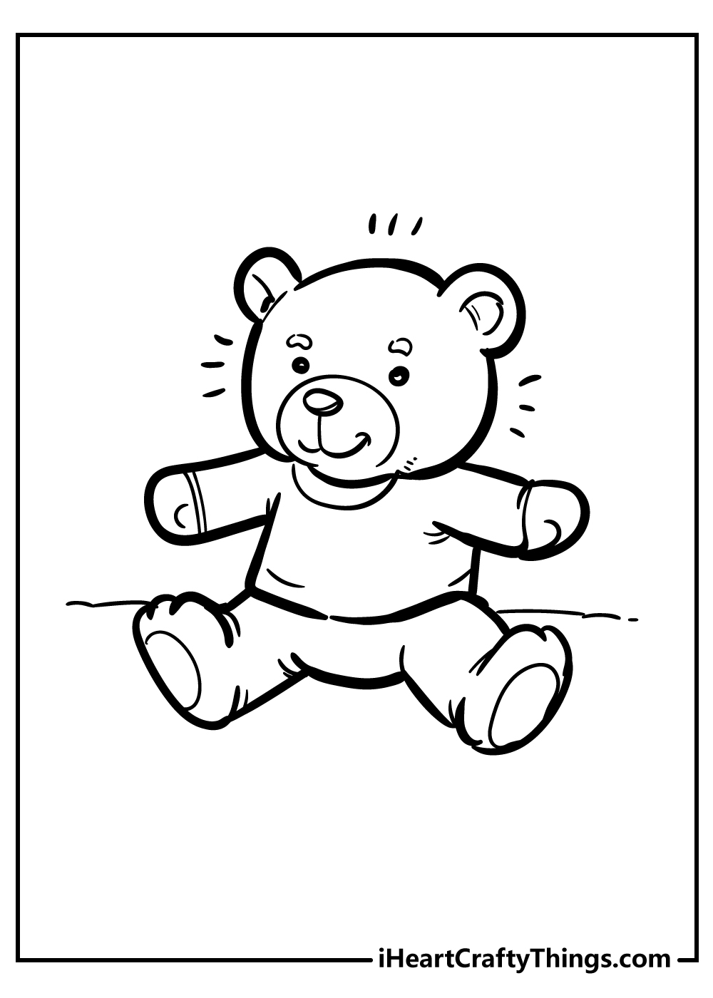 Teddy bear coloring pages free printables