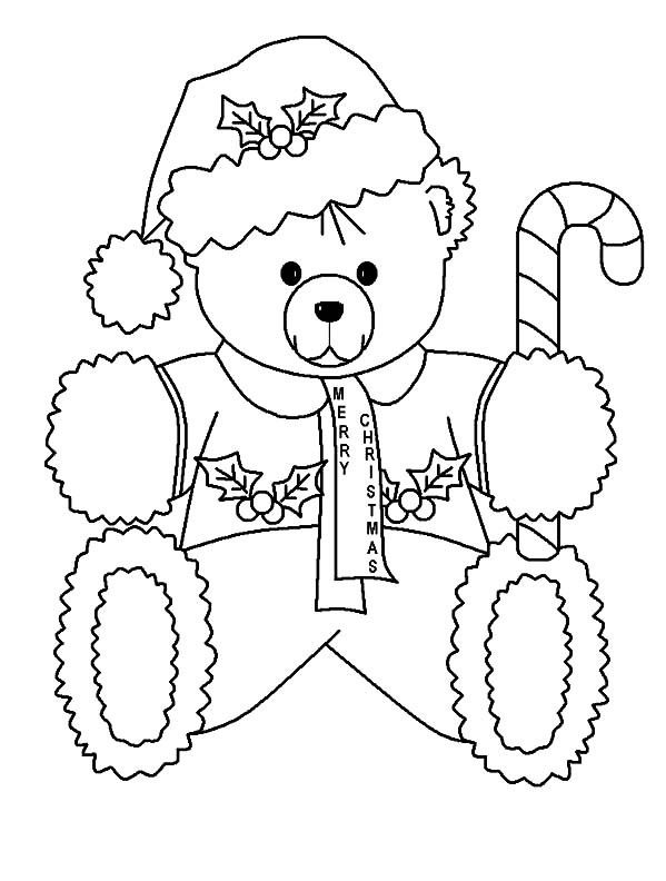 Printable coloring pages teddy bear coloring pages candy cane coloring page bear coloring pages