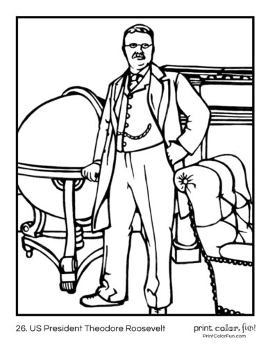 Us presidents coloring pages printables of the first american leaders