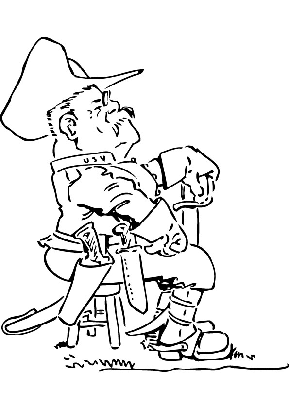 Teddy roosevelt coloring pages animal pictures