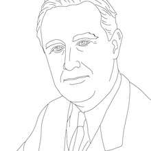 President franklin roosevelt coloring pages