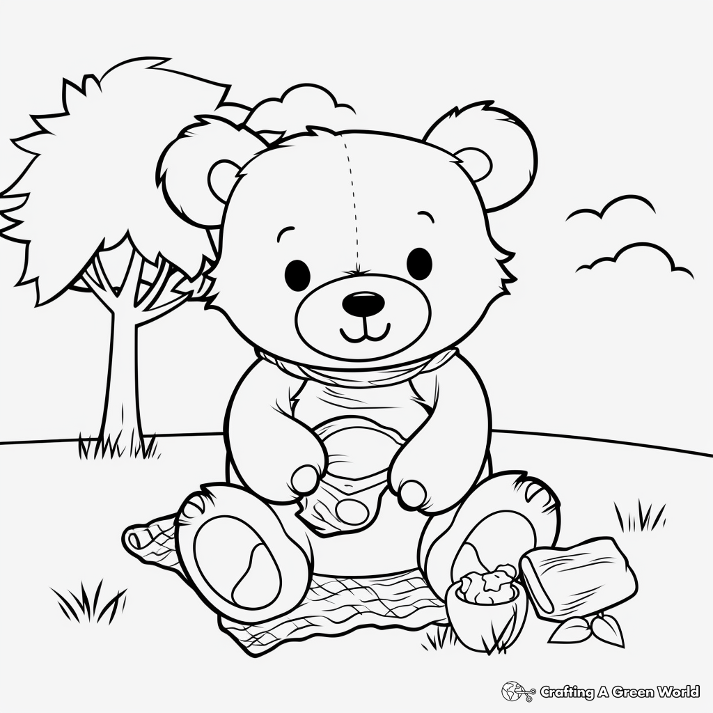 Teddy bear coloring pages