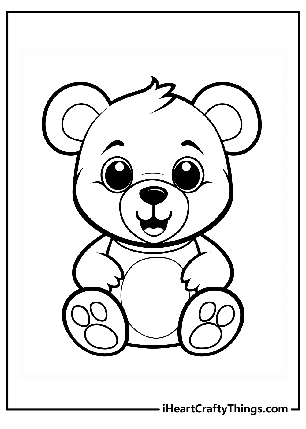 Teddy bear coloring pages free printables