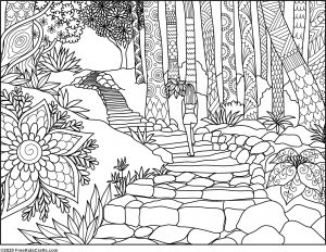 Zen coloring pages for teens