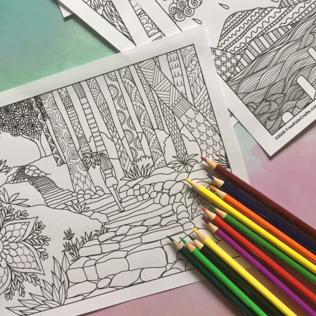 Zen coloring pages for teens