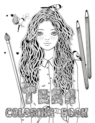 Teen teenage colouring books for girls teenagers fun creative arts craft teen activity teens with gorgeous fun fashi paperback horizon books