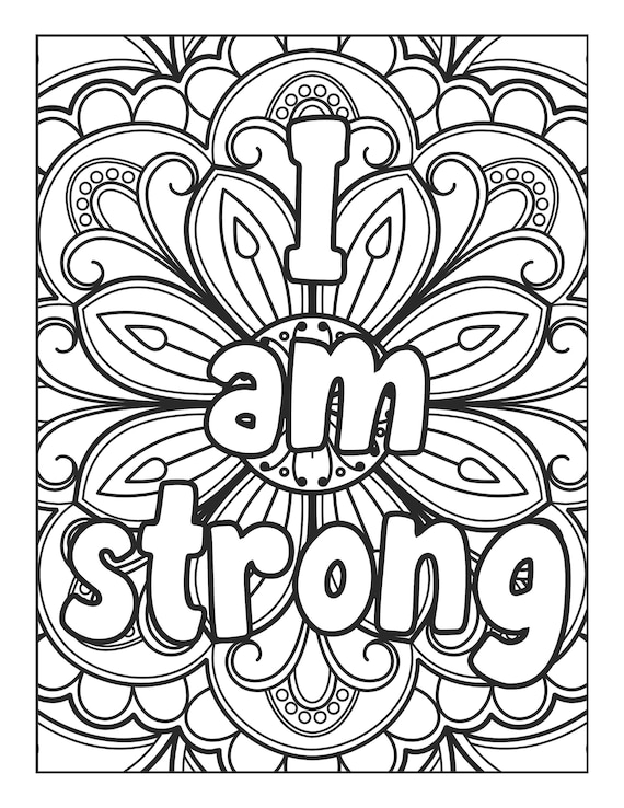 Adult and teen coloring book positive affirmation coloring book coloring book helps with stress anxiety adhd self care pages