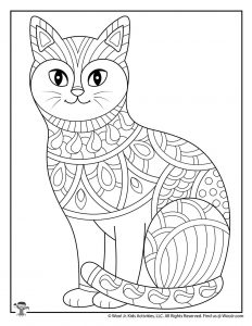 Animal coloring pages for adults teens woo jr kids activities childrens publishing