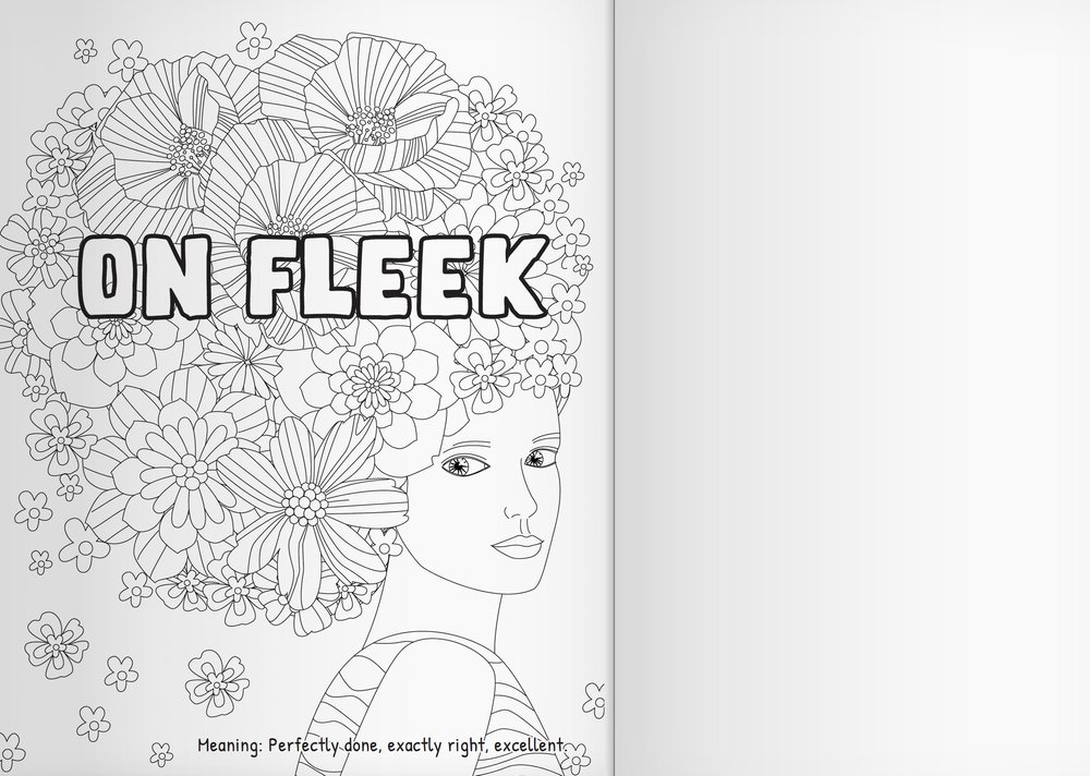 Mood enhancing coloring book teen slang edition â pilgrim soul creative