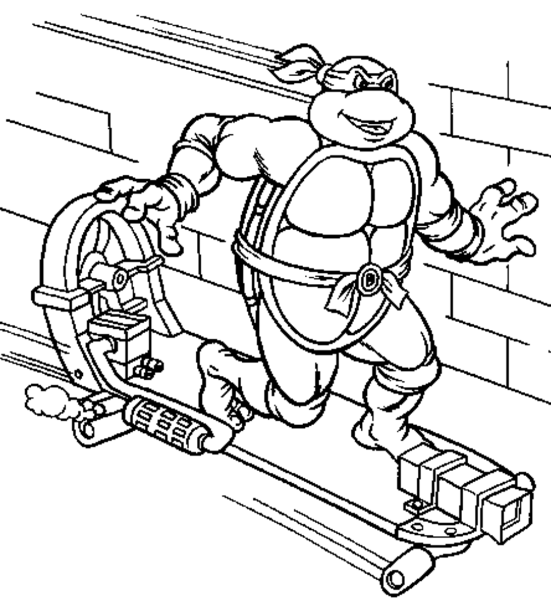 Teenage mutant ninja turtles printable coloring pages