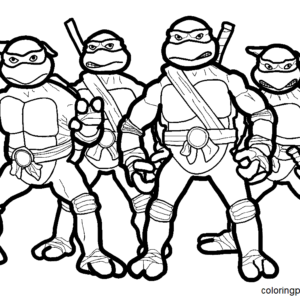 Ninja turtles coloring pages printable for free download