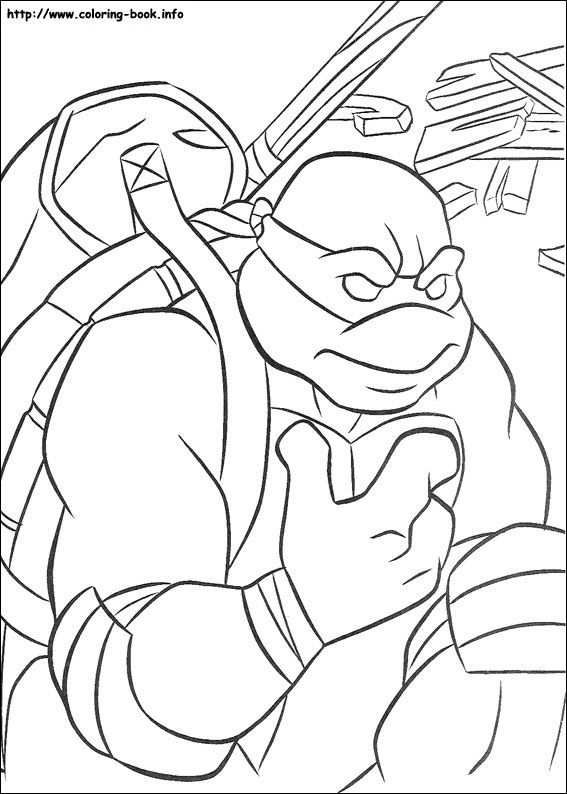 Teenage mutant ninja turtles coloring picture