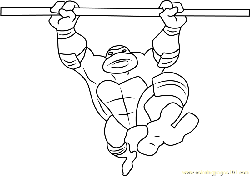 Ninja turtle donatello coloring page for kids