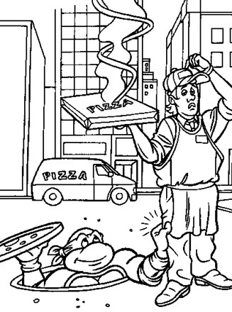 Teenage mutant ninja turtles coloring page