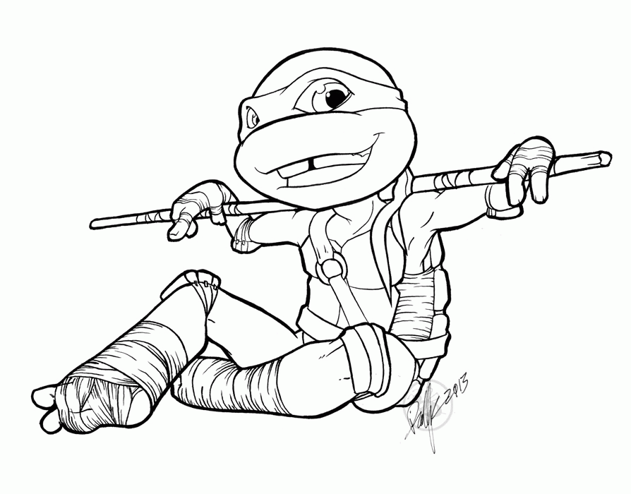 Donatello coloring pages inspire creativity with ninja turtles tech genius